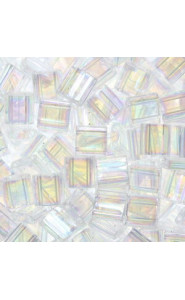 Miyuki tila 5x5mm beads - Crystal ab TL-250